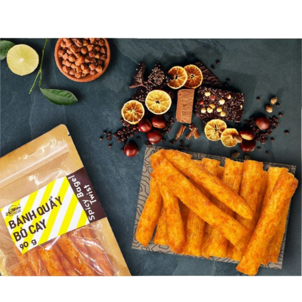 Bánh Quẩy Bò Cay - Spicy Bagel Twist - An Nhiên Foods - Túi 90g