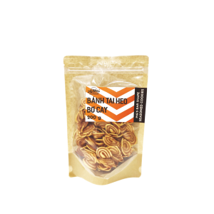 Bánh Tai Heo Bơ Cay - Pig's Ear Shape Seasoned Cookies - An Nhiên Foods - Túi 200g