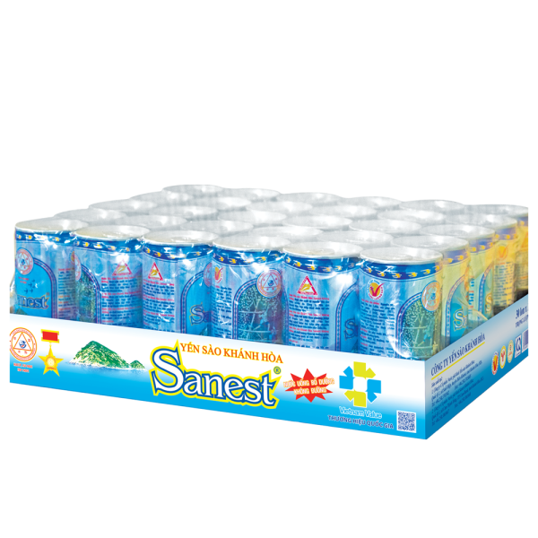 NƯỚC YẾN SÀO SANEST LON KIÊNG 190ML, KHAY 30 LON - 003K30