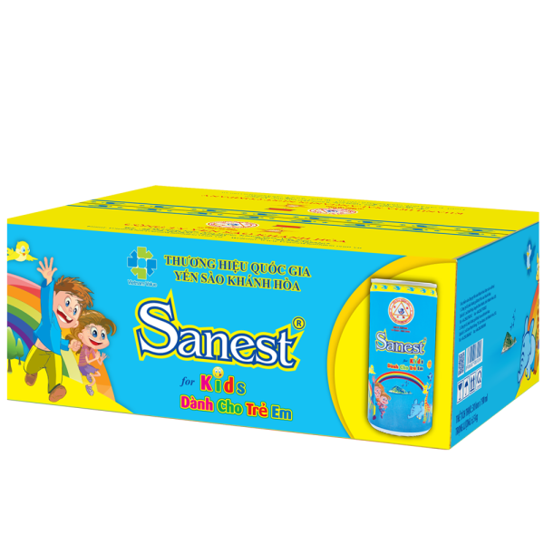 NƯỚC YẾN SÀO SANEST TRẺ EM LON 190ML, THÙNG 30 LON - 0162T30