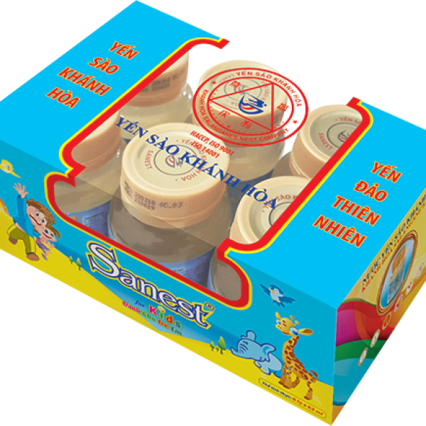 NƯỚC YẾN SÀO SANEST TRẺ EM 62ML, HỘP 6 LỌ - 0161H6