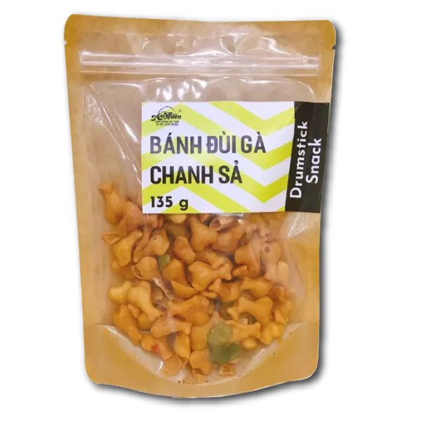 Bánh Đùi Gà Chanh Sả - Drumstick Snack - An Nhiên Foods - Túi 80g