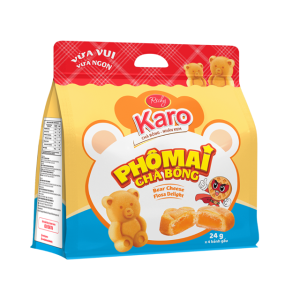 Bánh Karo chà bông nhân phô mai (2 gói) - RICHY