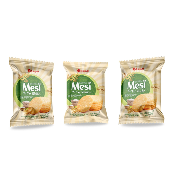 Bánh gạo Mesi vị tự nhiên - 130g/túi - Tràng An