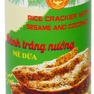 Bánh tráng nướng mè dừa -  DNV FOOD