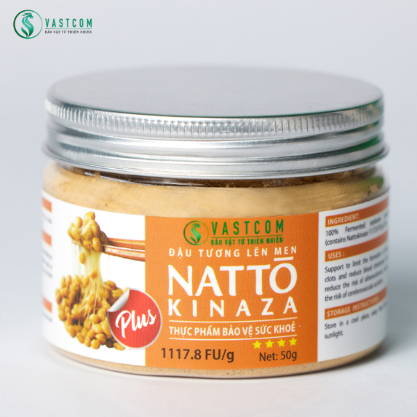 Bột đậu tương lên men Natto Kinaza (1117,8FU/g) – hộp 50g - VASTCOM