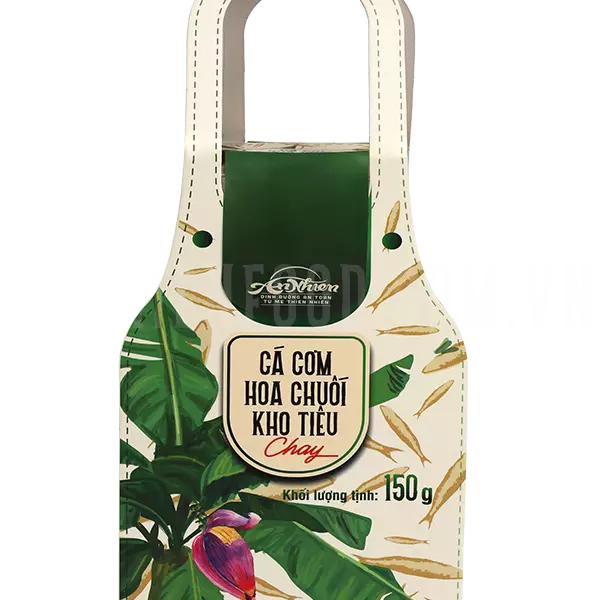 Cá Cơm Hoa Chuối Kho Tiêu Chay - Vegan Spicy Roasted Anchovy - An Nhiên Foods - Túi 150g