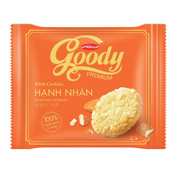 Bánh Cookies Goody Pemium hạnh nhân HG - 282g - PAN