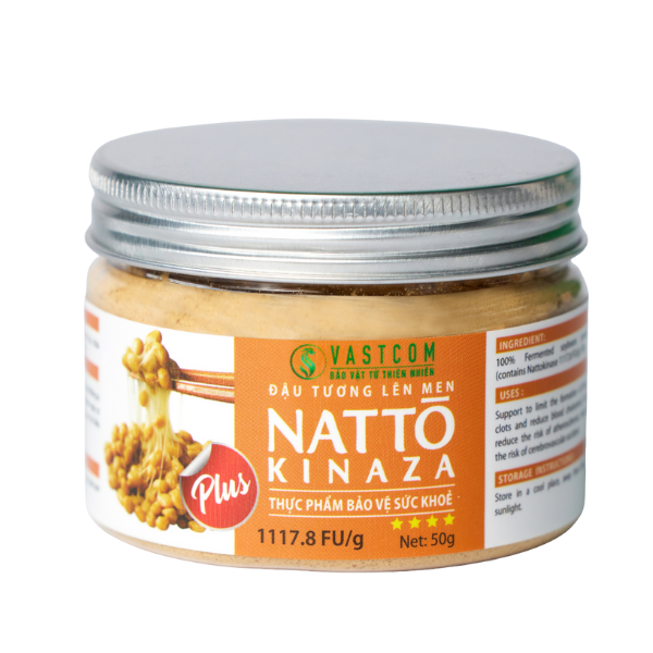 Bột đậu tương lên men Natto Kinaza (1117,8FU/g) – hộp 50g - VASTCOM