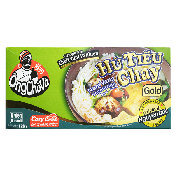Viên Gia Vị Hủ tiếu chay Ông Chà Và Gold - 126g - NOSAFOOD
