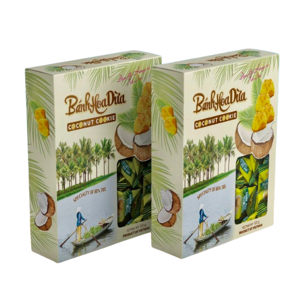 Bánh hoa dừa Yến Hoàng (vị dừa) - Hộp 250g - VITICO