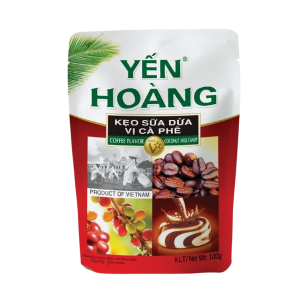 Kẹo sữa dừa Yến Hoàng (vị cà phê) - 100g - VITICO