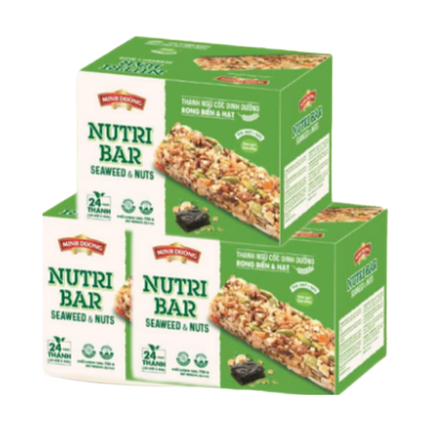 Thanh dinh dưỡng rong biển & hạt - 456g - Minh Dương Food