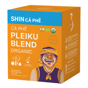 Cà phê túi nhúng "Pleiku Blend Organic" - Hộp 10 gói - Shin cà phê (PAN)