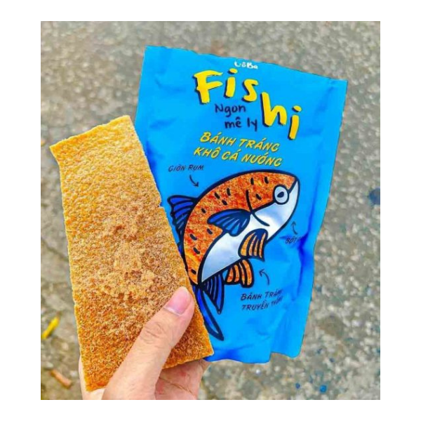 Bánh tráng khô cá nướng - 45g - BATRAFOCO
