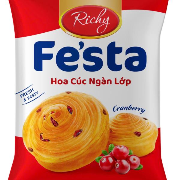 Bánh mì hoa cúc ngàn lớp Fe'sta - Hương vị việt quất - Richy