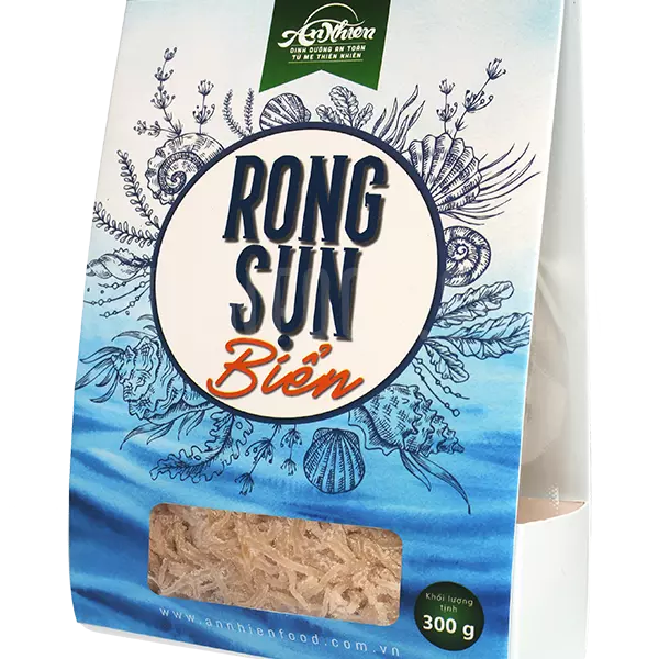 Rong Sụn Biển - Salted Cottonii Seaweed - An Nhiên Foods - Túi 300g