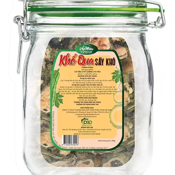 Khổ Qua Sấy Khô - Dehydrated Bitter Melon - An Nhiên Foods - Túi 200g