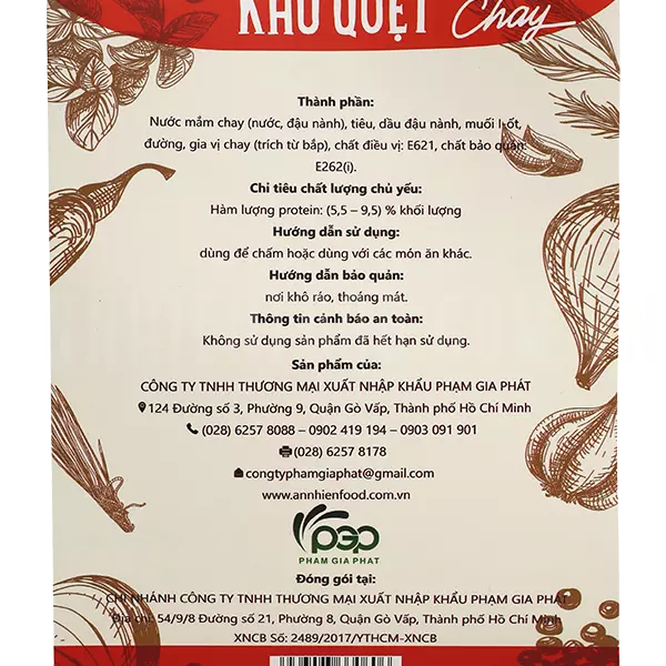 Kho Quẹt Chay - Vegan Stew Pork and Dried Shimp Dip - An Nhiên Foods - Túi 250g