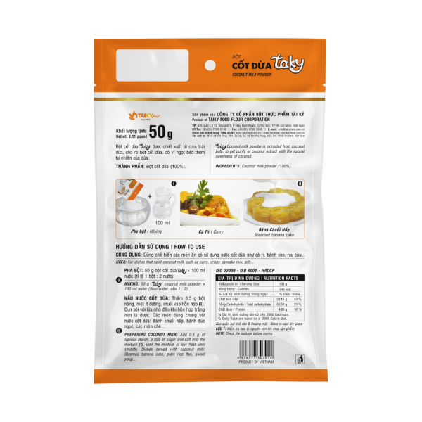 Bột cốt dừa - TAKY FOOD