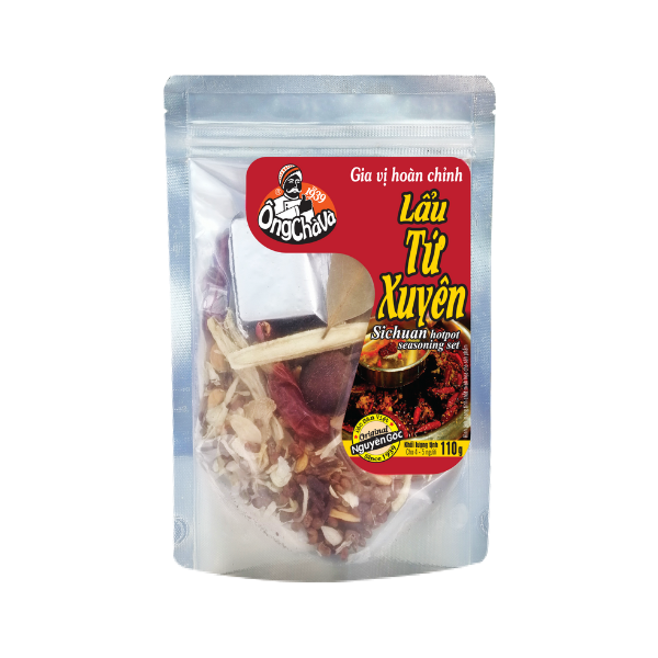 Gia vị lẩu gà Tứ Xuyên Ông Chà Và - 110g - NOSAFOOD