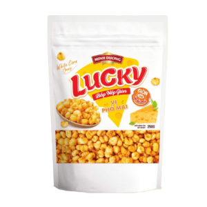 Ngô nếp sấy giòn vị phô mai LUCKY - 250g - Minh Dương Food
