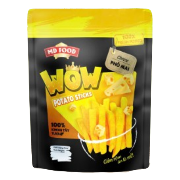 Khoai tây sấy WOW vị phomai - 80g - Minh Dương Food