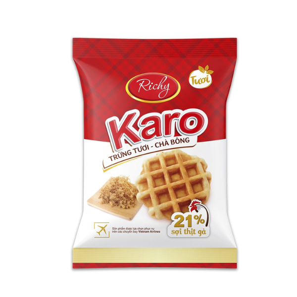 Bánh trứng tươi – chà bông Karo Richy - 26g - Richy