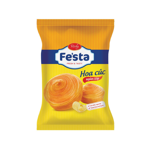 Bánh mì hoa cúc ngàn lớp Fe'sta - 30g/bánh - Richy