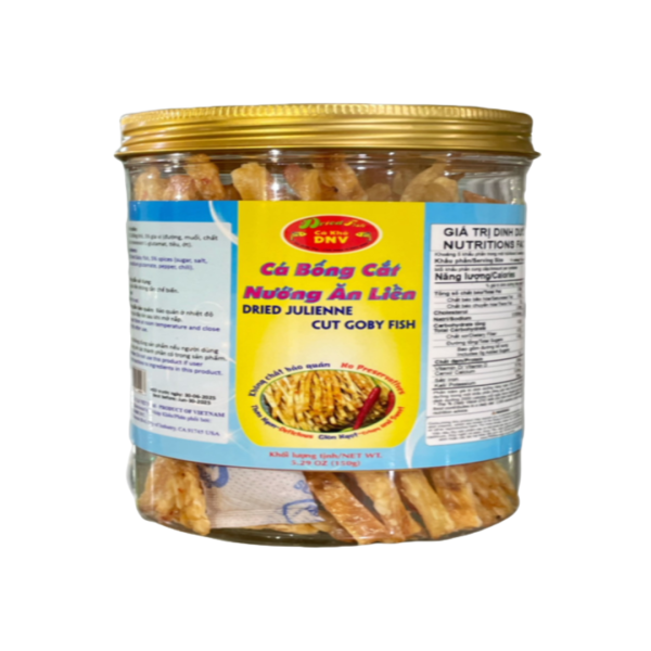 Cá bống cắt nướng ăn liền | Dried Julienne cut goby fish - DNV FOOD