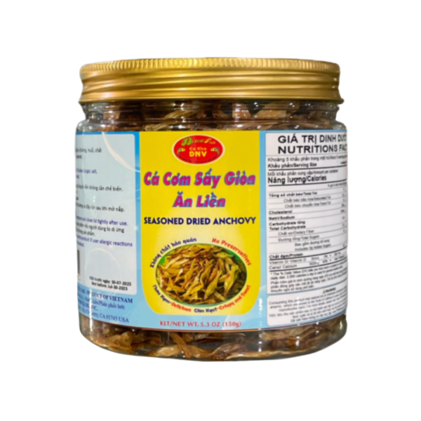 Cá cơm sấy giòn ăn liền | Seasoned dried anchovy - DNV FOOD