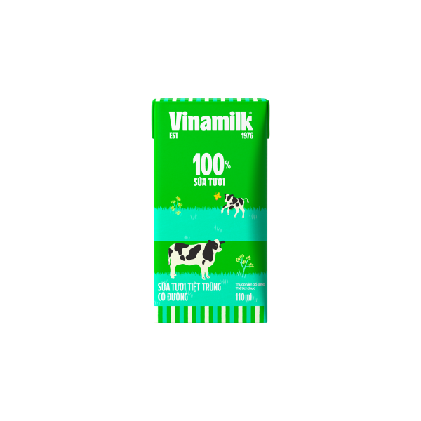 Sữa tươi tiệt trùng 100% Có đường - VINAMILK