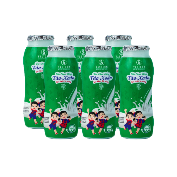 Sữa chua uống Tảo xoắn - 6 chai x 100ml - VASTCOM