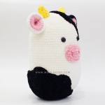 Bò sữa móc len ngộ nghĩnh, Đồ chơi bằng len handmade, Thú len nhồi bông Amigurumi - WOOLEN TOY