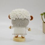 Cừu trắng đan len siêu đáng yêu, Thú bông bằng len handmade - WOOLEN TOY