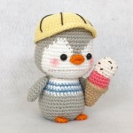 Chim cánh cụt kute, Gấu bông bằng len handmade, Thú len nhồi bông Amigurumi - WOOLEN TOY